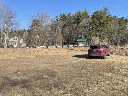 parking in March at Corser Hill in southern New Hampshire