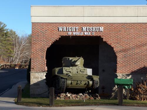 Wright Museum beside Cotton Valley Rail Trail near Wolfeboro in New Hampshire