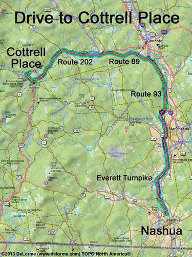 Cottrell Forest drive route