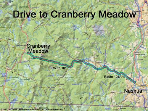 Cranberry Meadow drive route