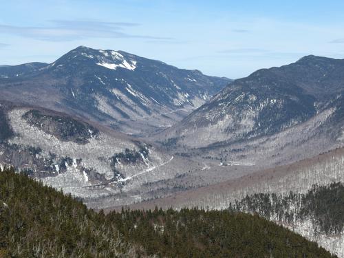 view of Crawford Notch from the summit of Mount Crawford in New Hampshire