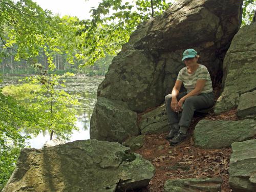 Andee at Crystal Point at Crystal Conservation Areas in northeastern Massachusetts