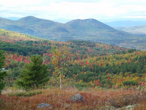 view of Burnt Meadow Mountain from Mount Cutler in Maine