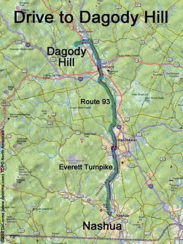 Dagody Hill drive route