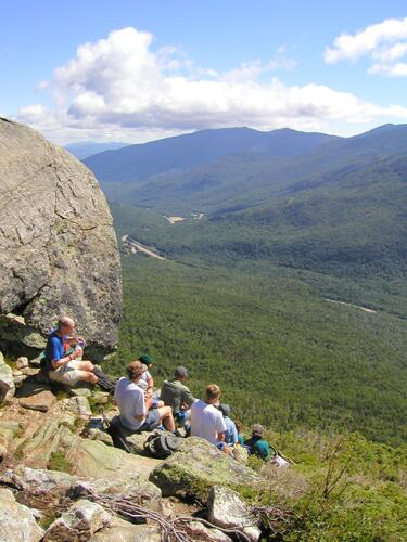 view from Glen Boulder on the Davis Path in New Hampshire
