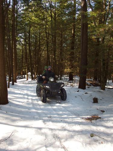 ATV riders on the Davis Hill Trail at Pisgah State Park in southwestern New Hampshire