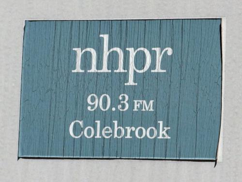 nhpr sign at Dead Water Ridge South in northern New Hampshire