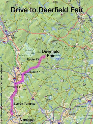 Deerfield Fair drive route