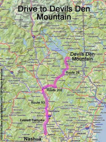 Devils Den Mountain drive route