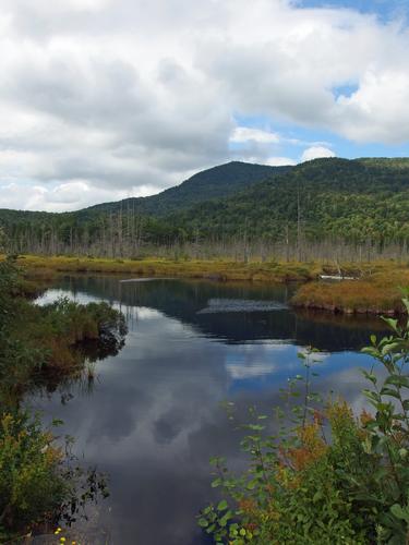 pond and wilderness view on the way to Diamond Peaks in northern New Hampshire