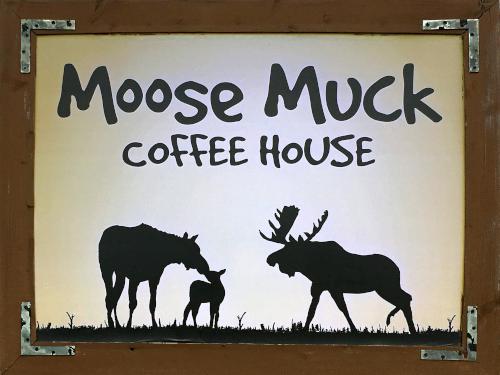 coffee-house sign near Diamond Pond Peak in northern New Hampshire