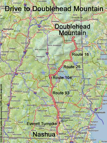 Doublehead Mountain drive route