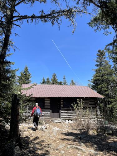 cabin in May atop North Doublehead Mountain in New Hampshire