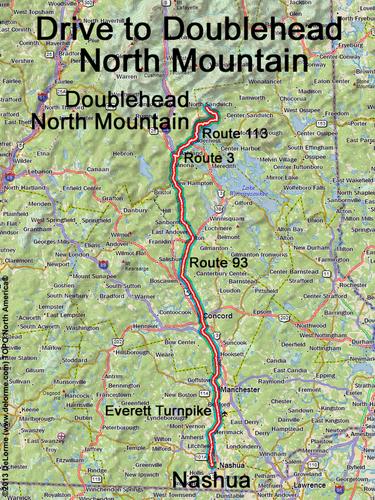 Doublehead North Mountain drive route