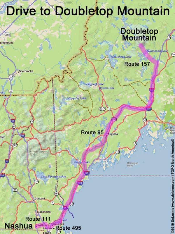Doubletop Mountain drive route