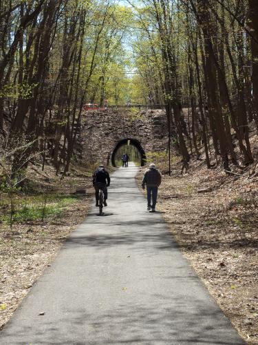tunnel in April on the Dover Community Trail in southeast New Hampshire