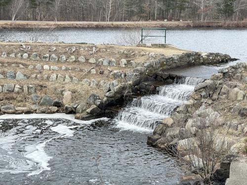 outflow in March from Waldo Lake at D. W. Field Park in eastern Massachusetts