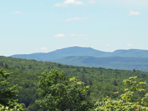 view of Mount Cardigan in June from Eagle Cliff in New Hampshire