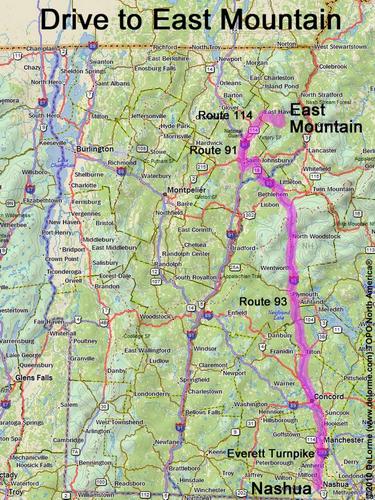 East Mountain drive route