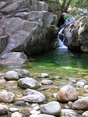Emerald Pool near Eastman Mountain in New Hampshire