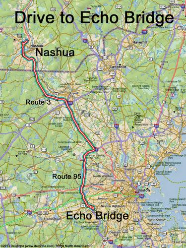 Echo Bridge drive route