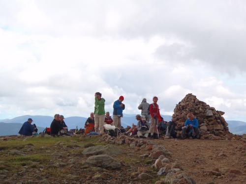 hikers on Mount Eisenhower in New Hampshire