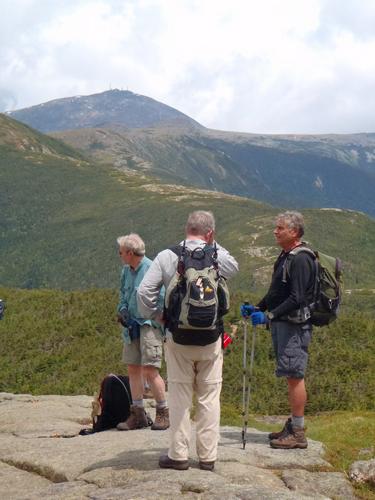 hikers near the summit of Mount Pierce in New Hampshire