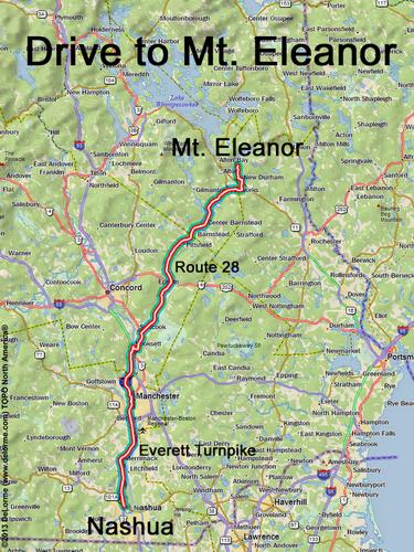 Mount Eleanor drive route