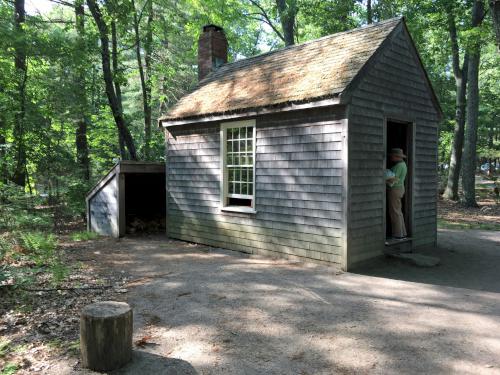 cabin replica at Emerson-Thoreau Amble in Massachusetts