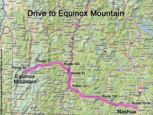 Equinox Mountain drive route