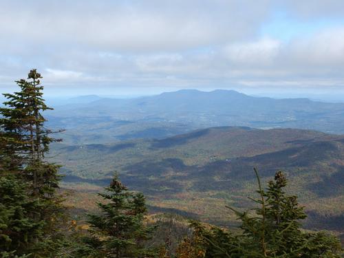 view from the summit of Mount Ethan Allen in northern Vermont