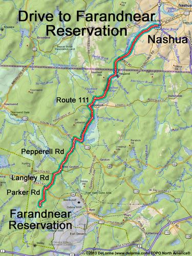 Farandnear Reservation drive route