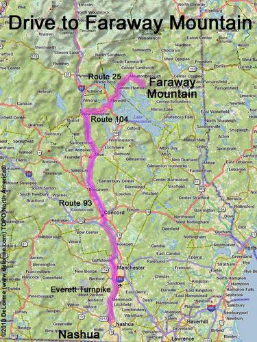 Faraway Mountain drive route