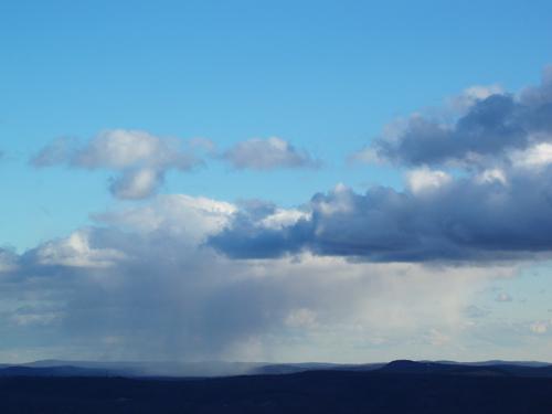 isolated storm seen from Canaan Ledge in New Hampshire