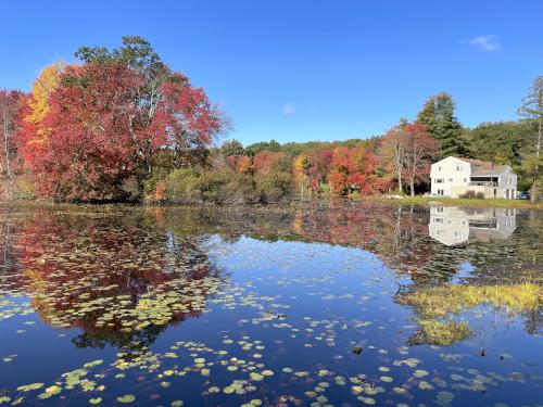 pond in October at Flagg Hill near Boxborough in northeast MA