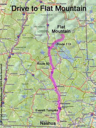 Flat Mountain drive route