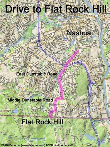 Flat Rock Hill drive route