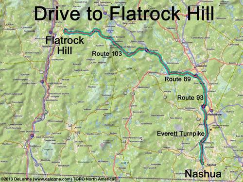 Flatrock Hill drive route