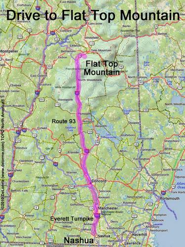 Flat Top Mountain drive route