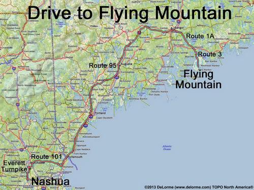 Flying Mountain drive route