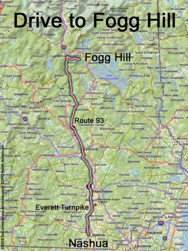 Fogg Hill drive route