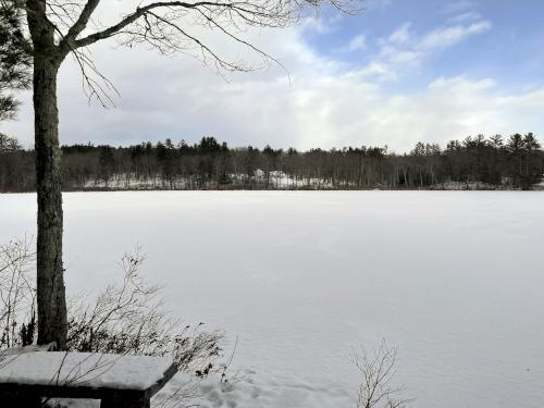 Bear Pond in January at Fogg Hill in New Hampshire