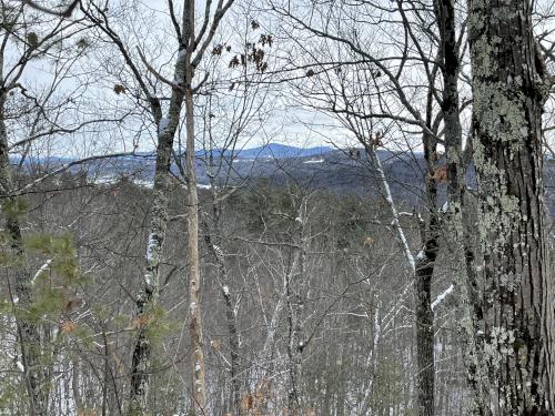 view in January from the summit of Fogg Hill in New Hampshire