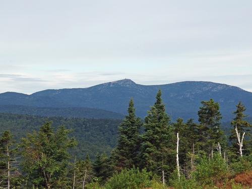 view north from Forbes Mountain to big-neighbor Mount Cardigan near Newfound Lake in New Hampshire
