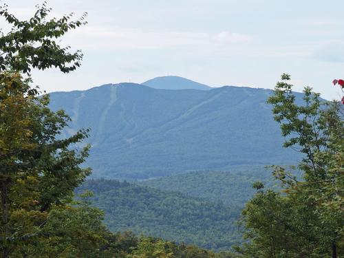 view south from Forbes Mountain to Ragged Mountain and Mount Kearsarge in New Hampshire