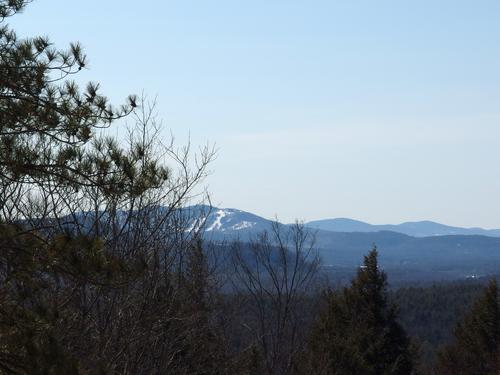 view of Crotched Mountain from the viewing platform on Monroe Hill at Fox Forest in New Hampshire
