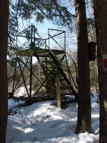 viewing platform on Monroe Hill at Fox Forest in New Hampshire