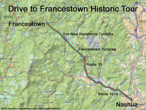 Francestown drive route
