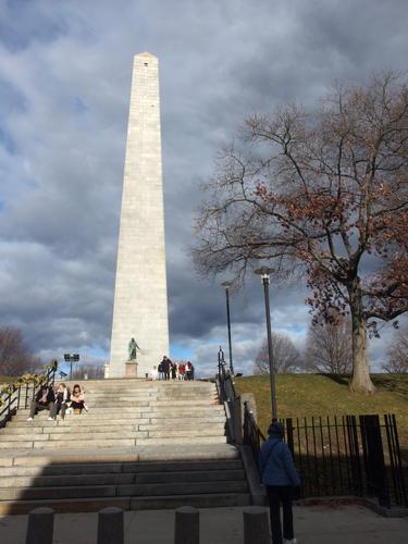 Bunker Hill Monument on the Freedom Trail in Boston, MA