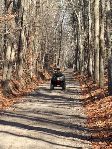 OHRV in November on the Fremont Rail Trail in southern New Hampshire